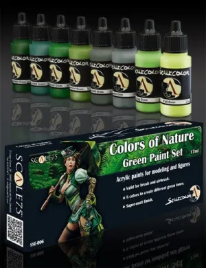 Scale 75 Scalecolor Paint Set - Colors of Nature Green