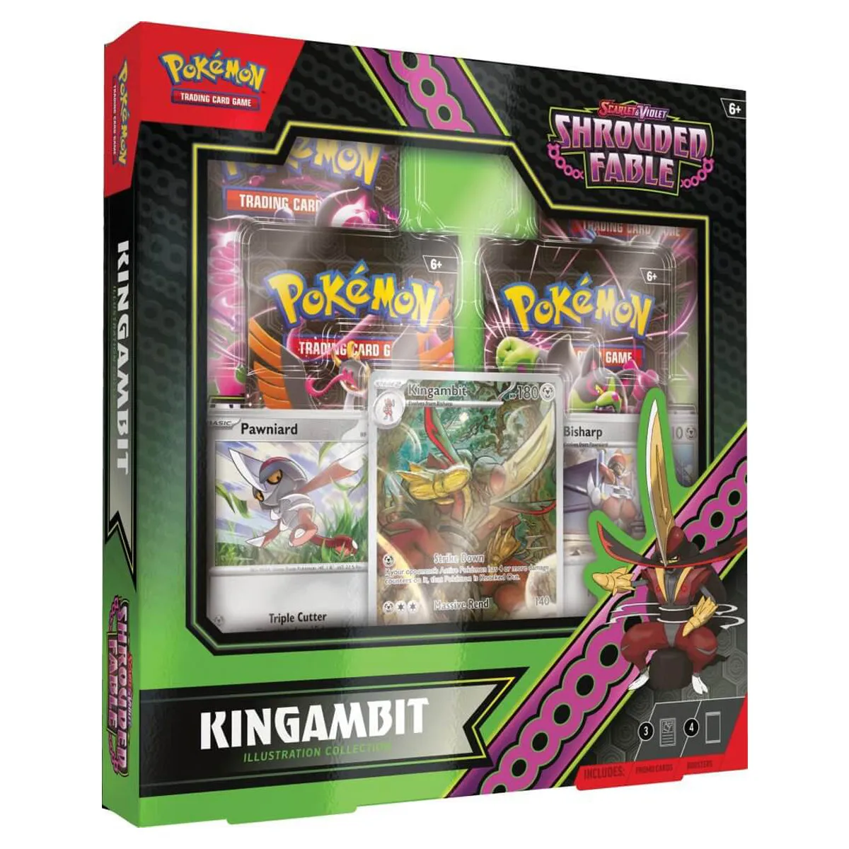 Scarlet & Violet Shrouded Fable Kingambit Illustration Collection POKEMON TCG