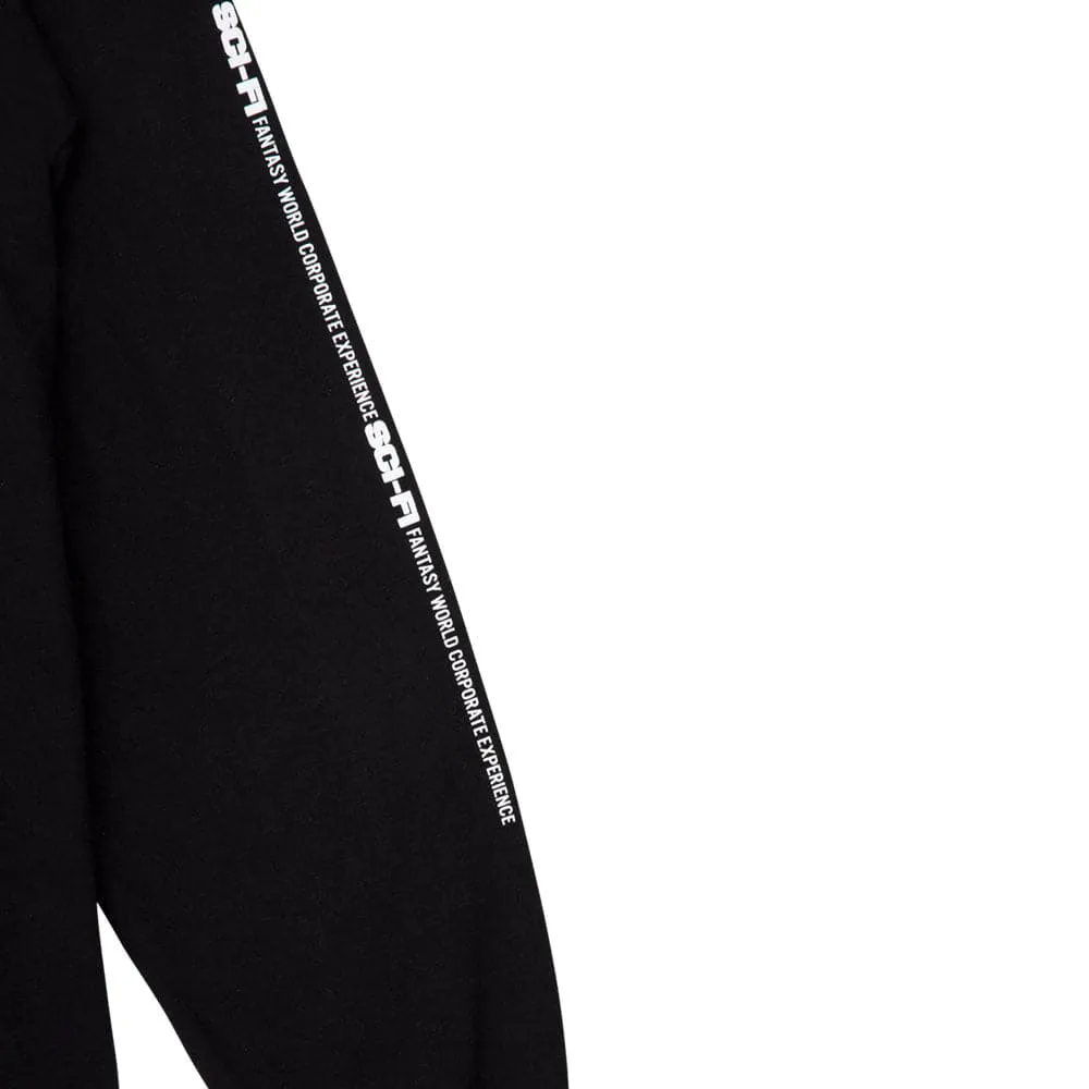 Sci-Fi Fantasy 'Fantasy World' Long Sleeve T-Shirt (Black)