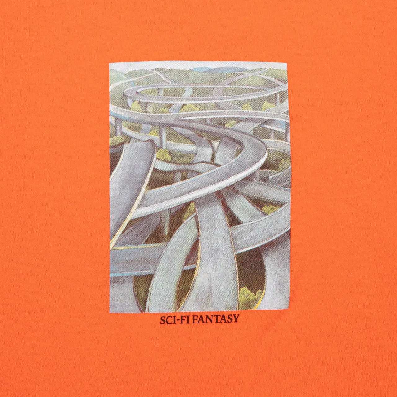 Sci-Fi Fantasy Freeway Tee - Orange