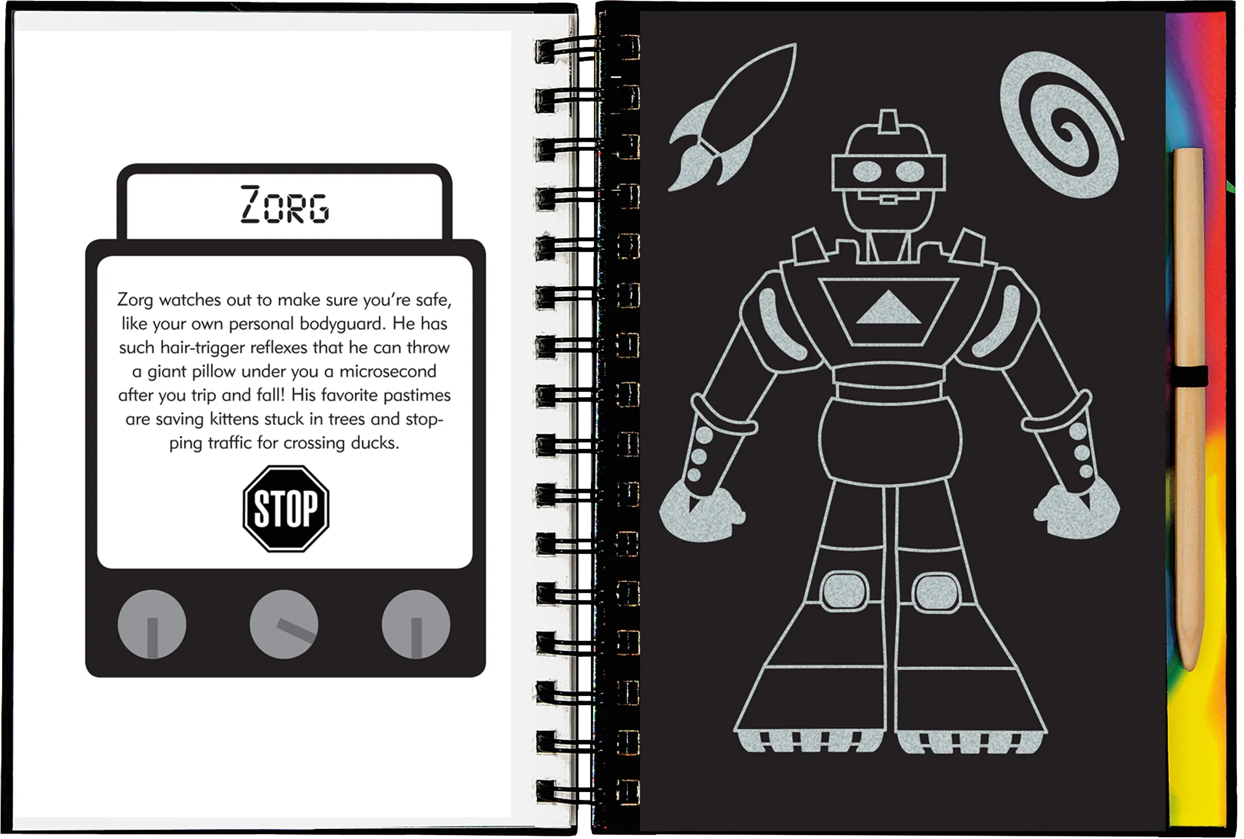 Scratch & Sketch: Robots