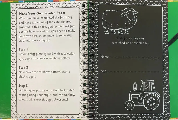 Scratch and Draw | Farm Animals