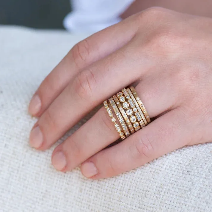 Sethi Couture 18K White Gold Deco-Inspired Diamond Eternity Band