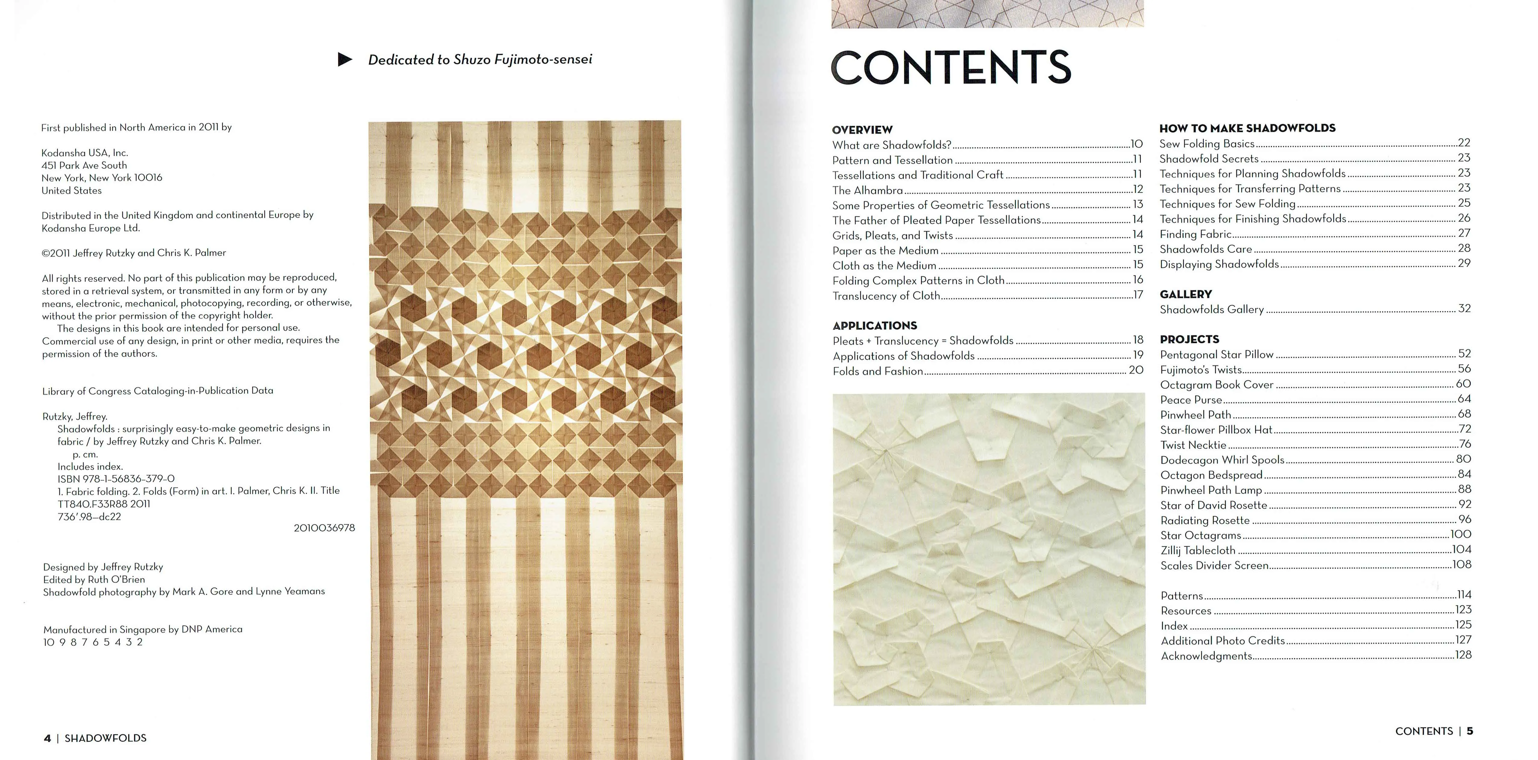 Shadowfolds: Surprisingly Easy-to-Make Geometric Designs in Fabric