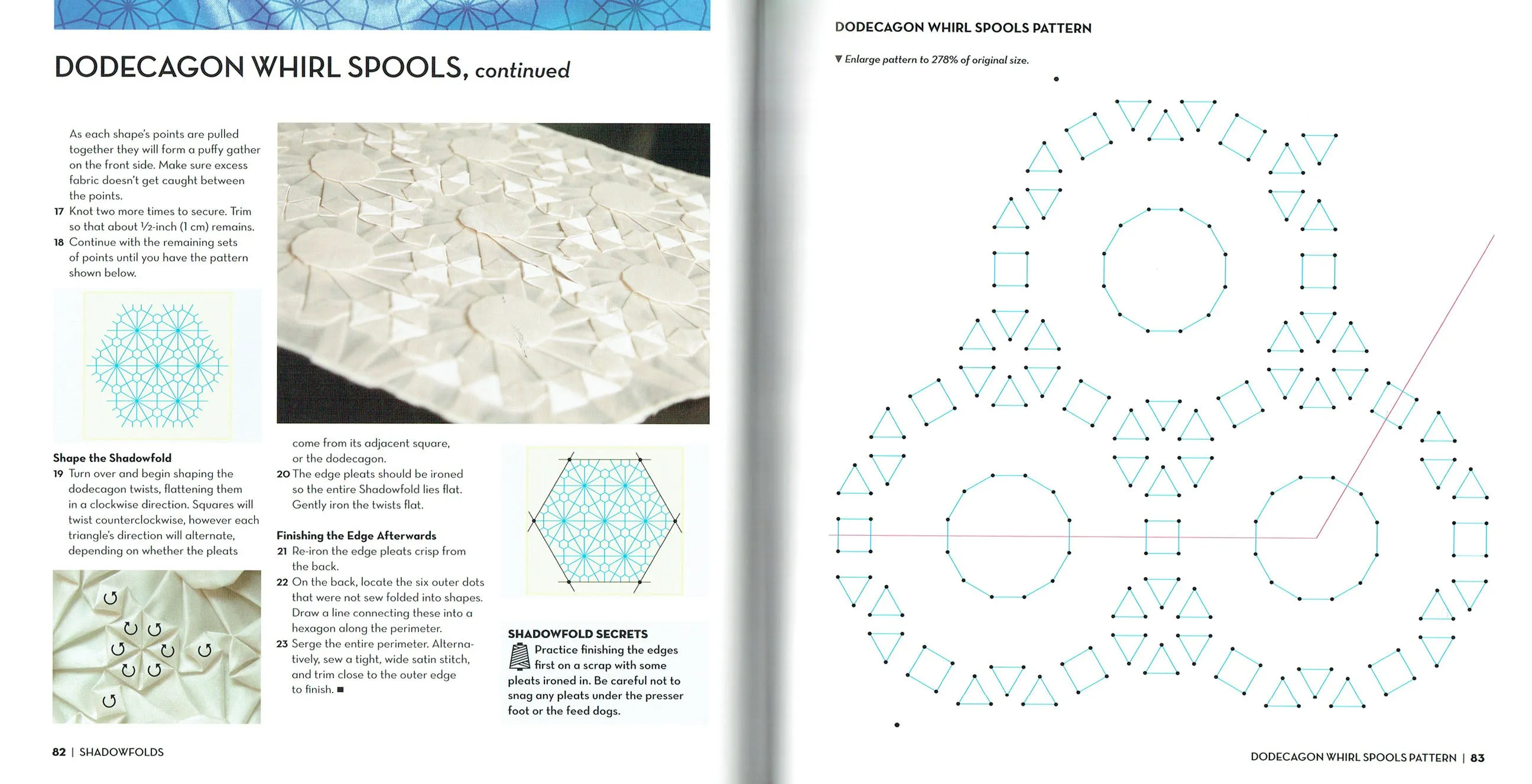 Shadowfolds: Surprisingly Easy-to-Make Geometric Designs in Fabric