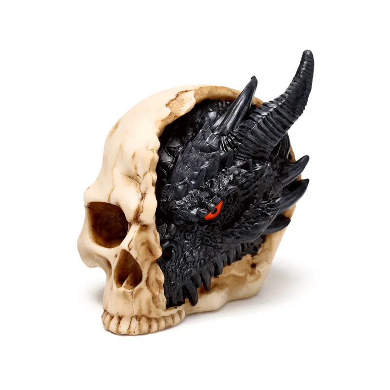 Shadows of Darkness Dragon - Black Dragon in Skull Small
