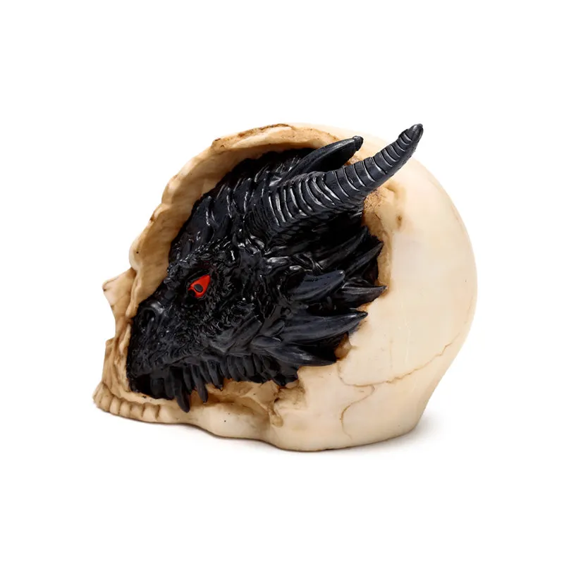 Shadows of Darkness Dragon - Black Dragon in Skull Small