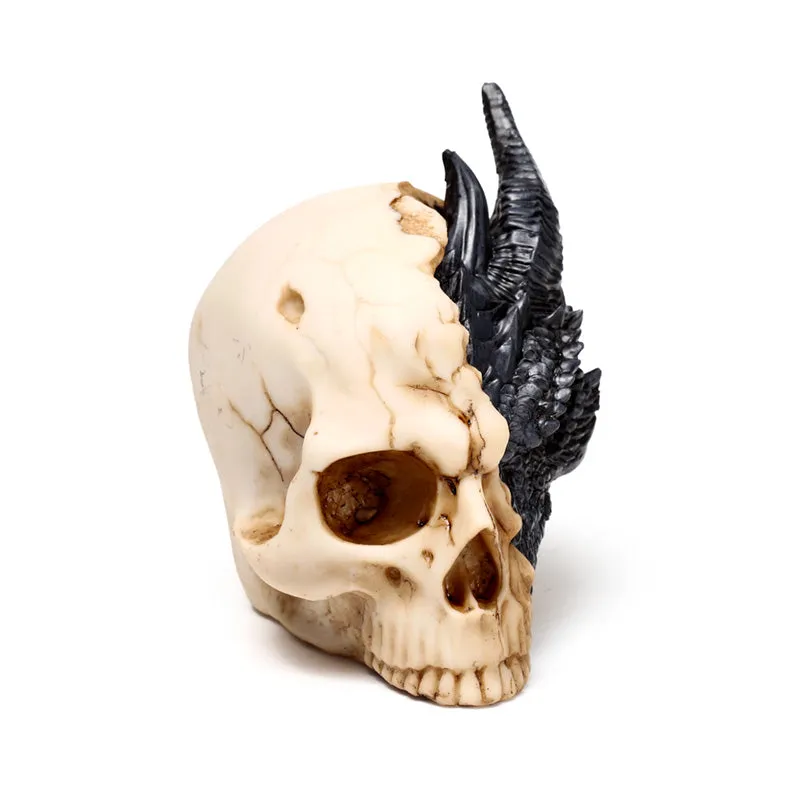 Shadows of Darkness Dragon - Black Dragon in Skull Small