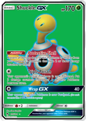 Shuckle GX 195/214 FULL ART FOIL RARE