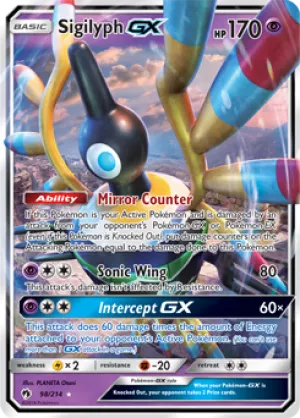 Sigilyph GX 98/214 FULL ART RARE FOIL