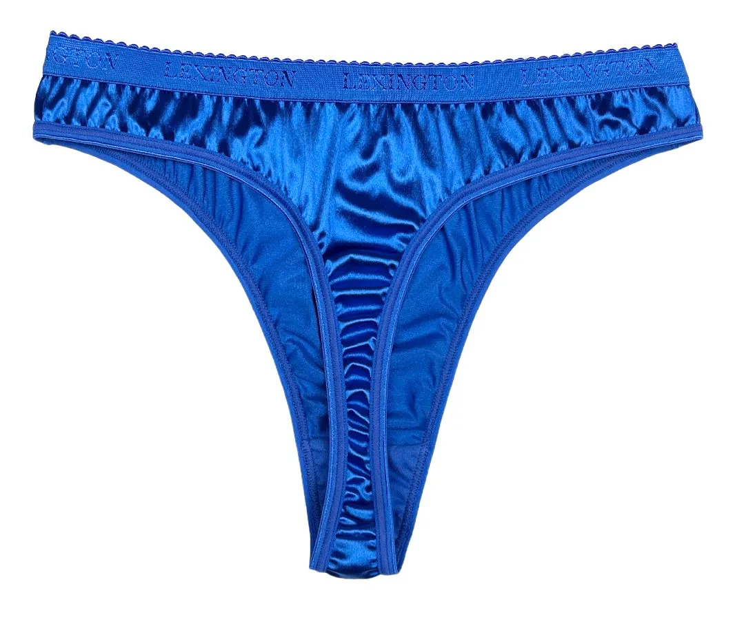Signature Satin Thong