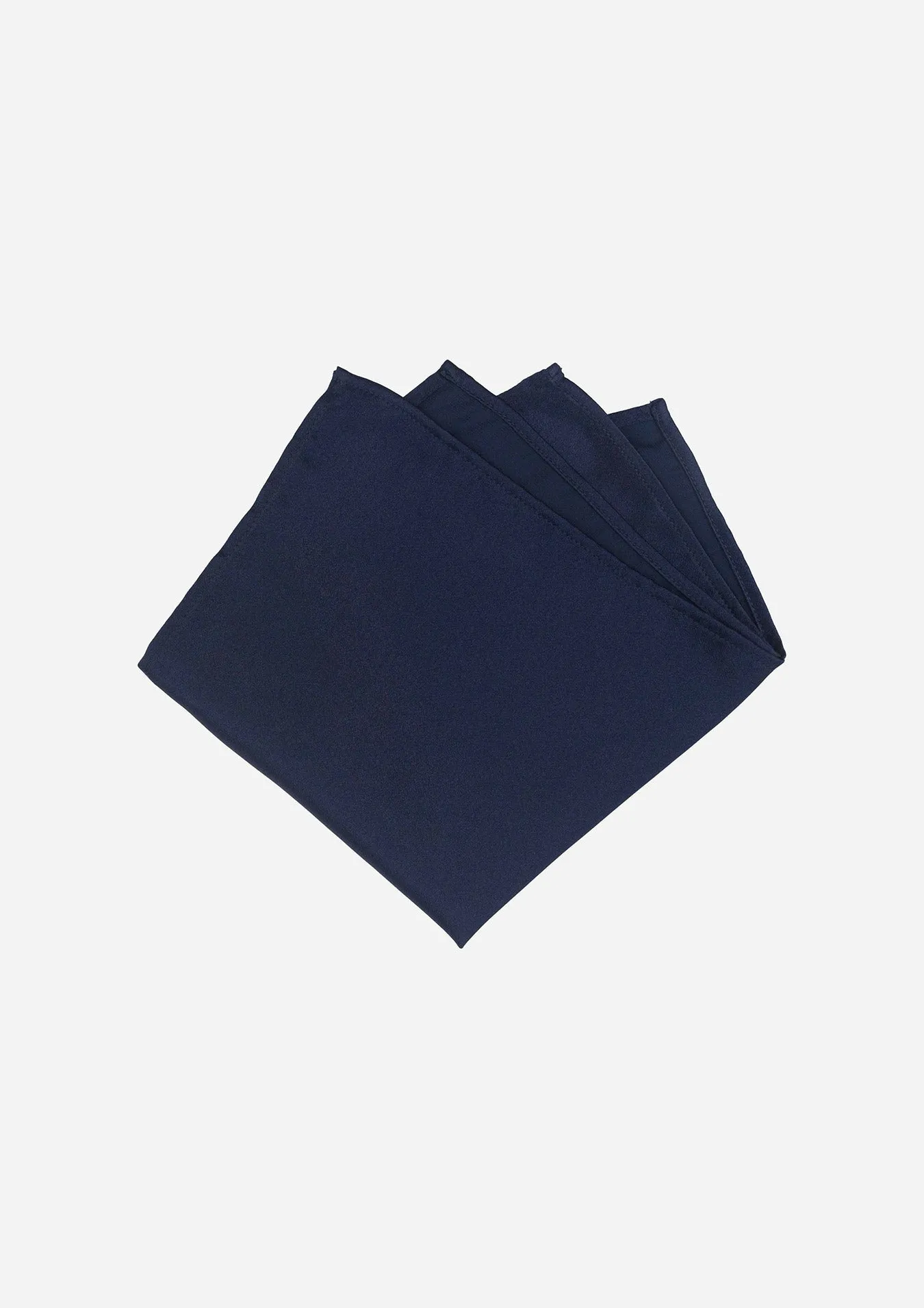 Silk Satin Navy Blue Pocket Square