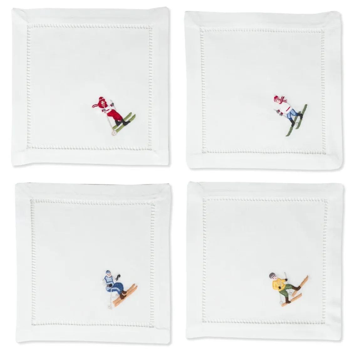Skier Cocktail Napkins