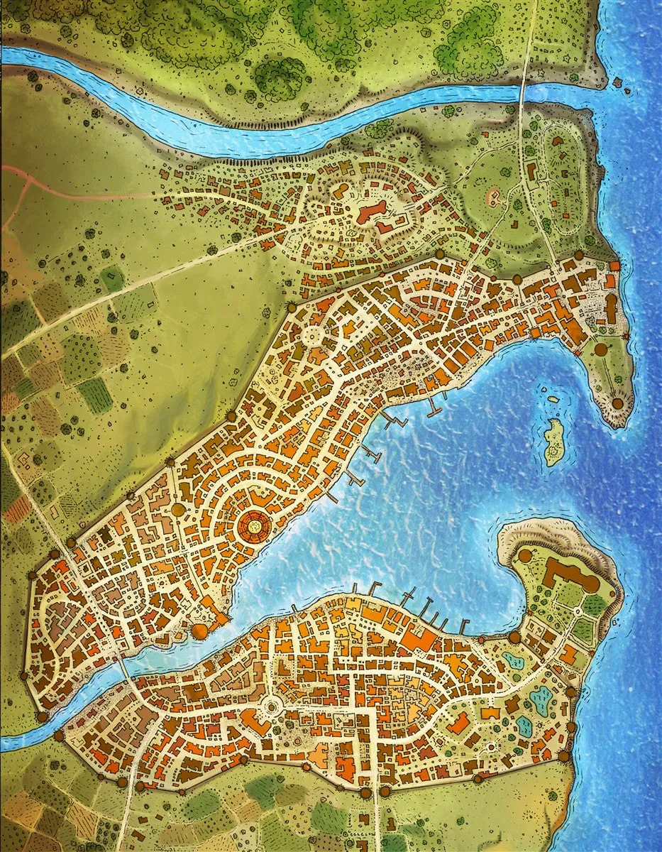 Slilgas City Fantasy Map Patreon