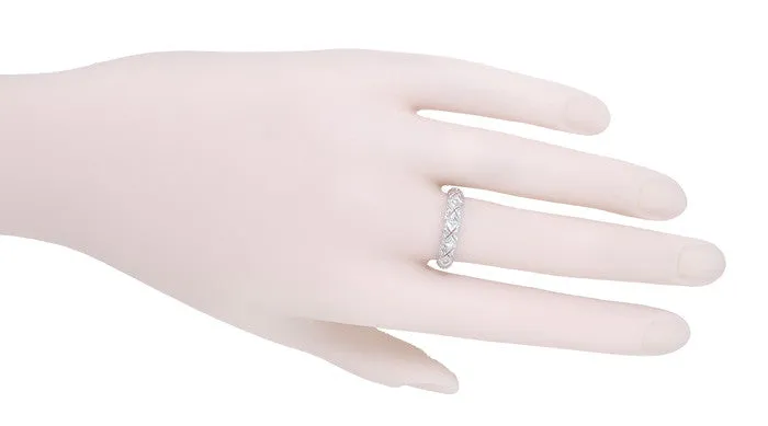 Stanwich Diamond Eternity Band in Platinum - Vintage Art Deco - Size 7 1/2
