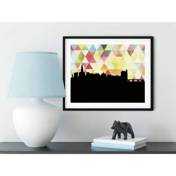 Stirling, Scotland geometric skyline