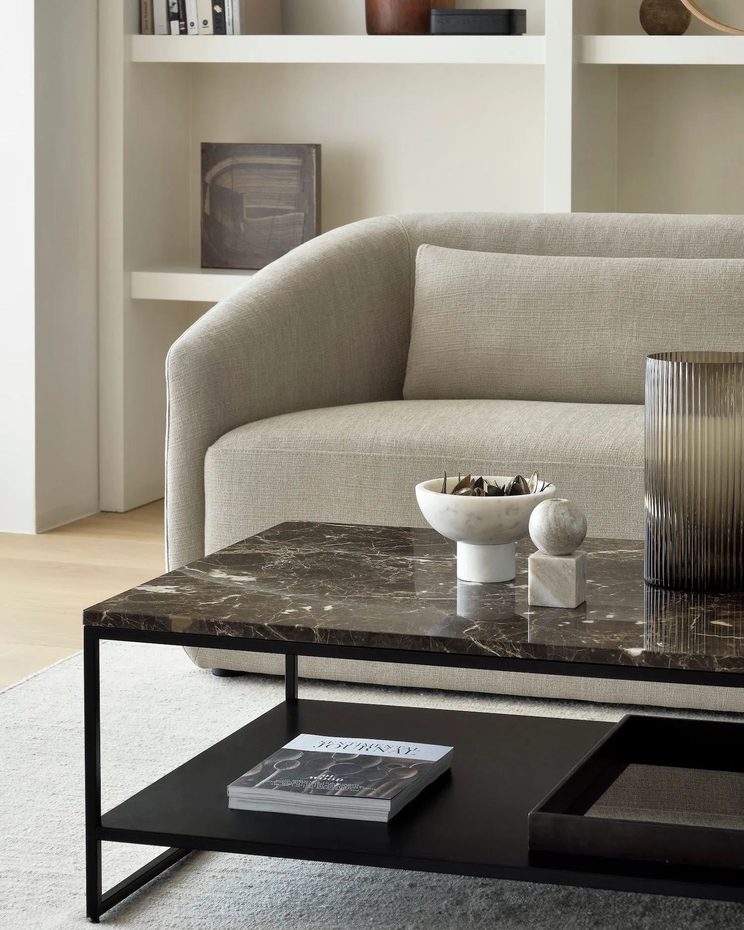 Stone Coffee Table - Dark Emperador