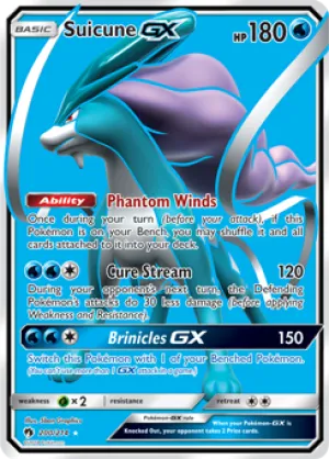 Suicune GX 200/214 FULL ART FOIL RARE