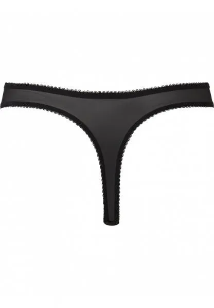 Superboost Lace Thong - Black/Ivory Rose -