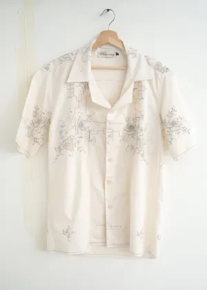The Gray embroidered shirt - S