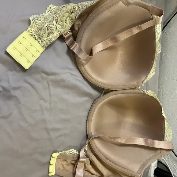 ThirdLove Lace Balconette Underwire Bra in Yellow