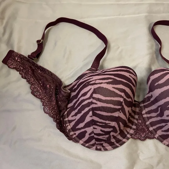 ThirdLove Zebra Print Lace Demi Bra 40C