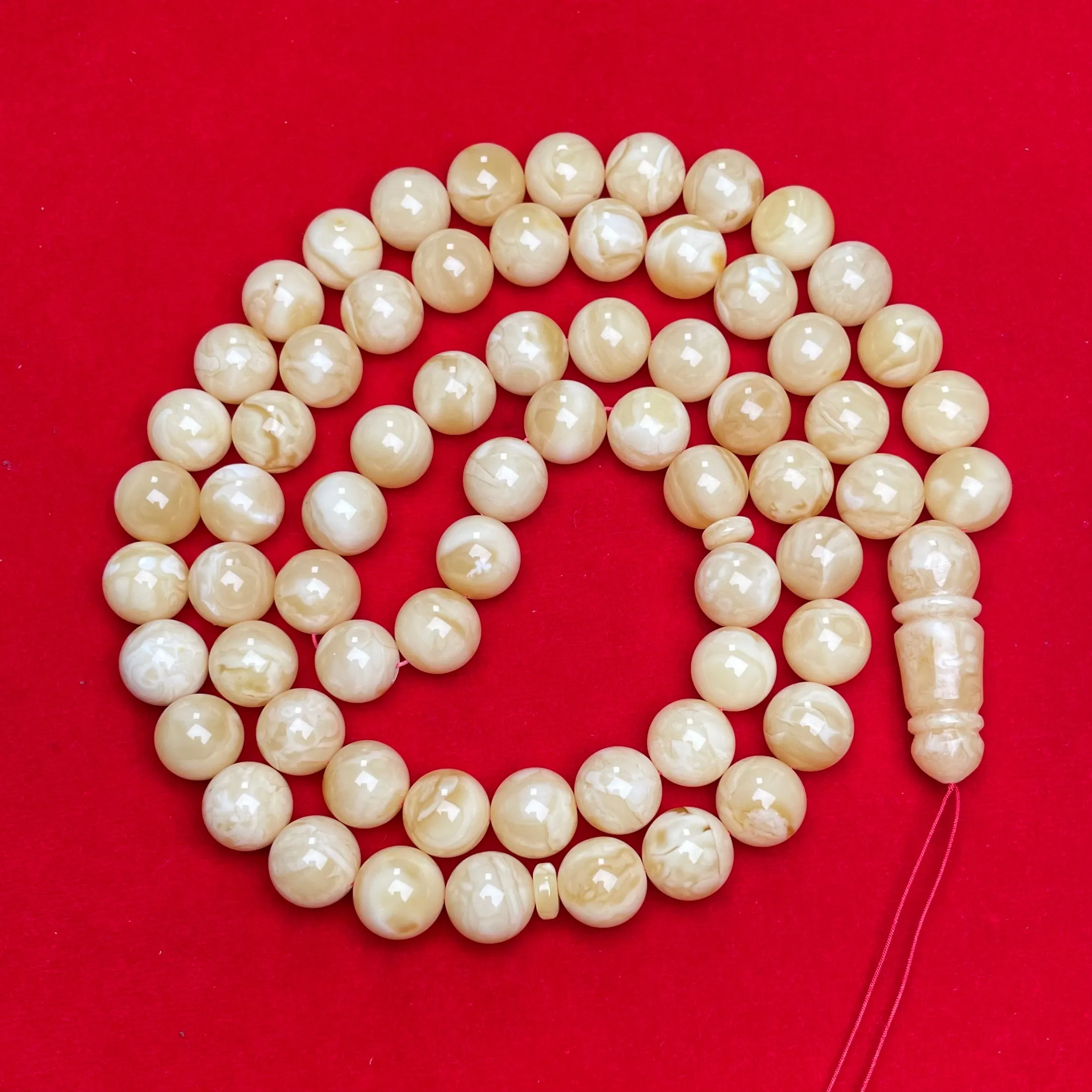 *TIGER WHITE AMBER MISBAHA 14,7mm 123,7g