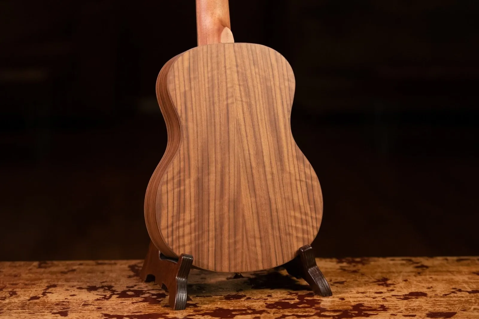 Timber Series Tenor Ukulele - Solid Natural Cedar/Walnut Acoustic with Gig Bag