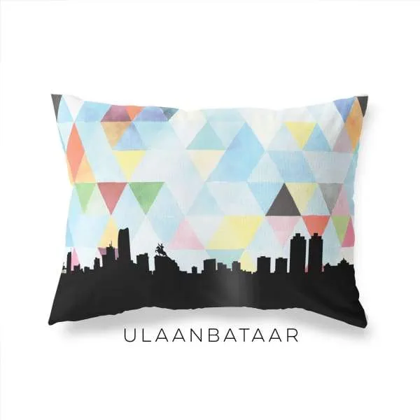 Ulaanbaatar, Mongolia geometric skyline