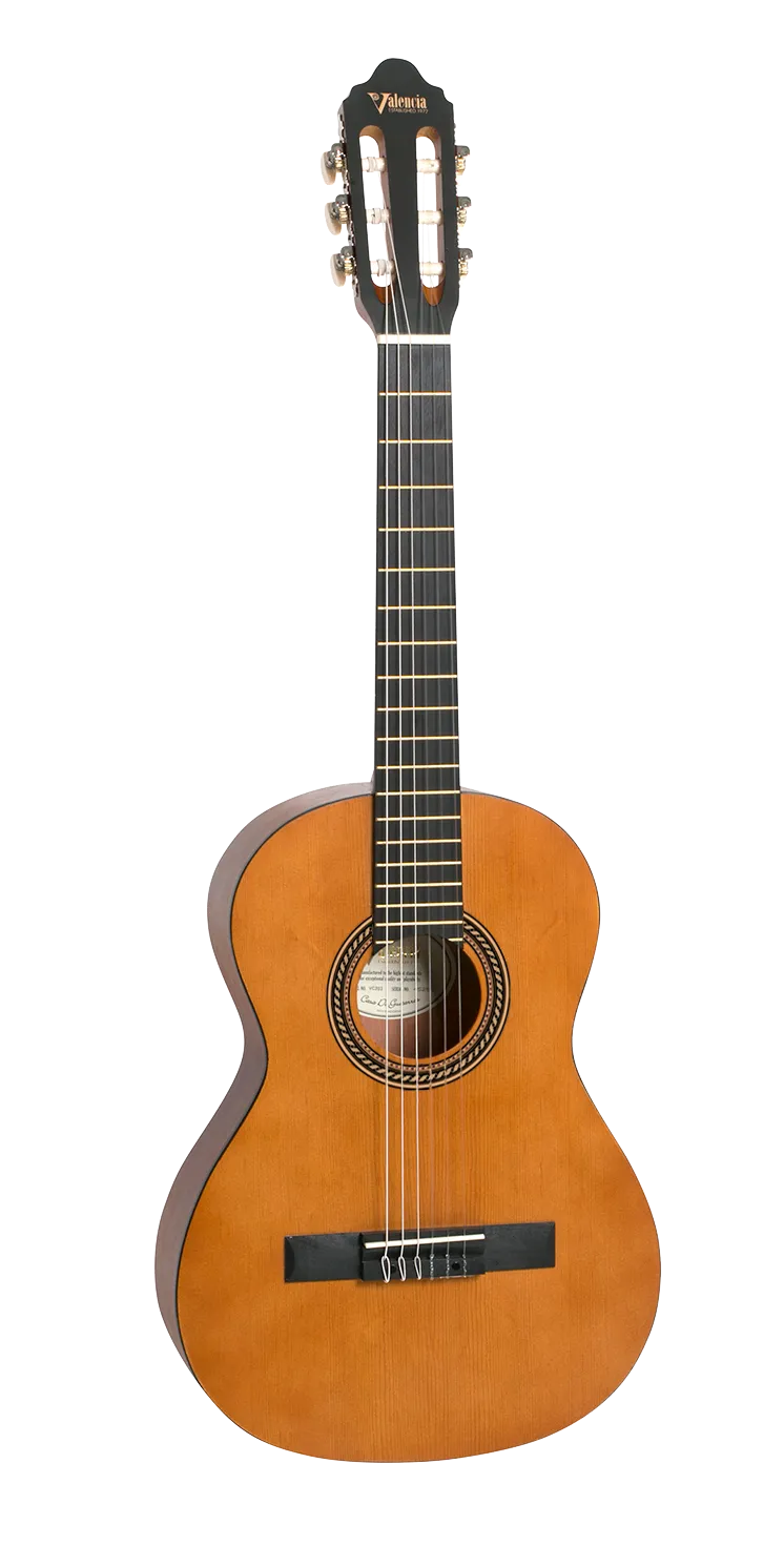 Valencia VC203 Classical Guitar - 3/4 Size - Natural