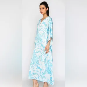 Valerie Perez VP Beau Rivage Exclusive Magnolia Flower Long Caftan Size Sm/Md