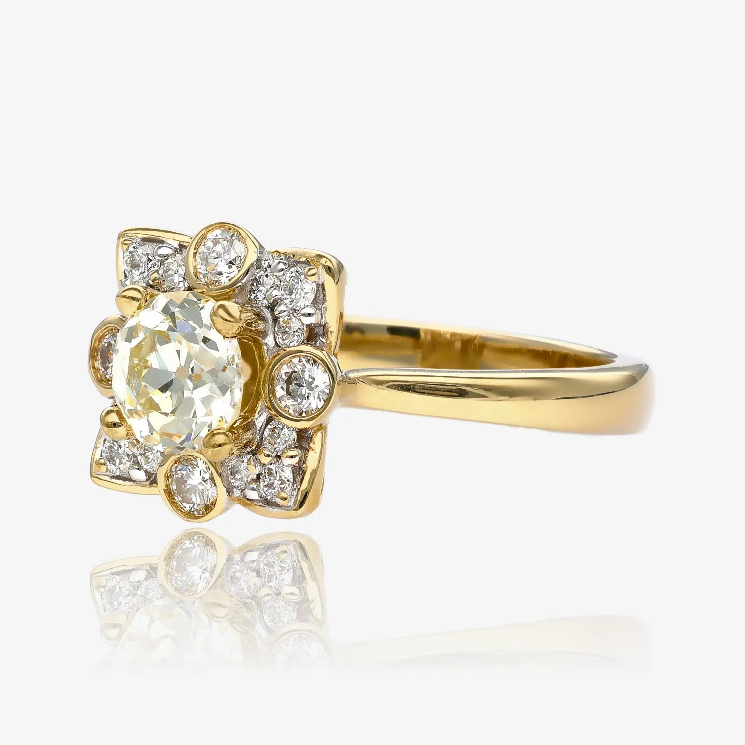 Vintage Brilliance Old European Cut Diamond Ring