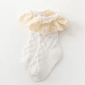 Vintage Frilled Lace Socks (two pairs)
