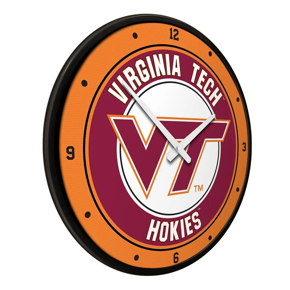 Virginia Tech Hokies: Modern Disc Wall Clock