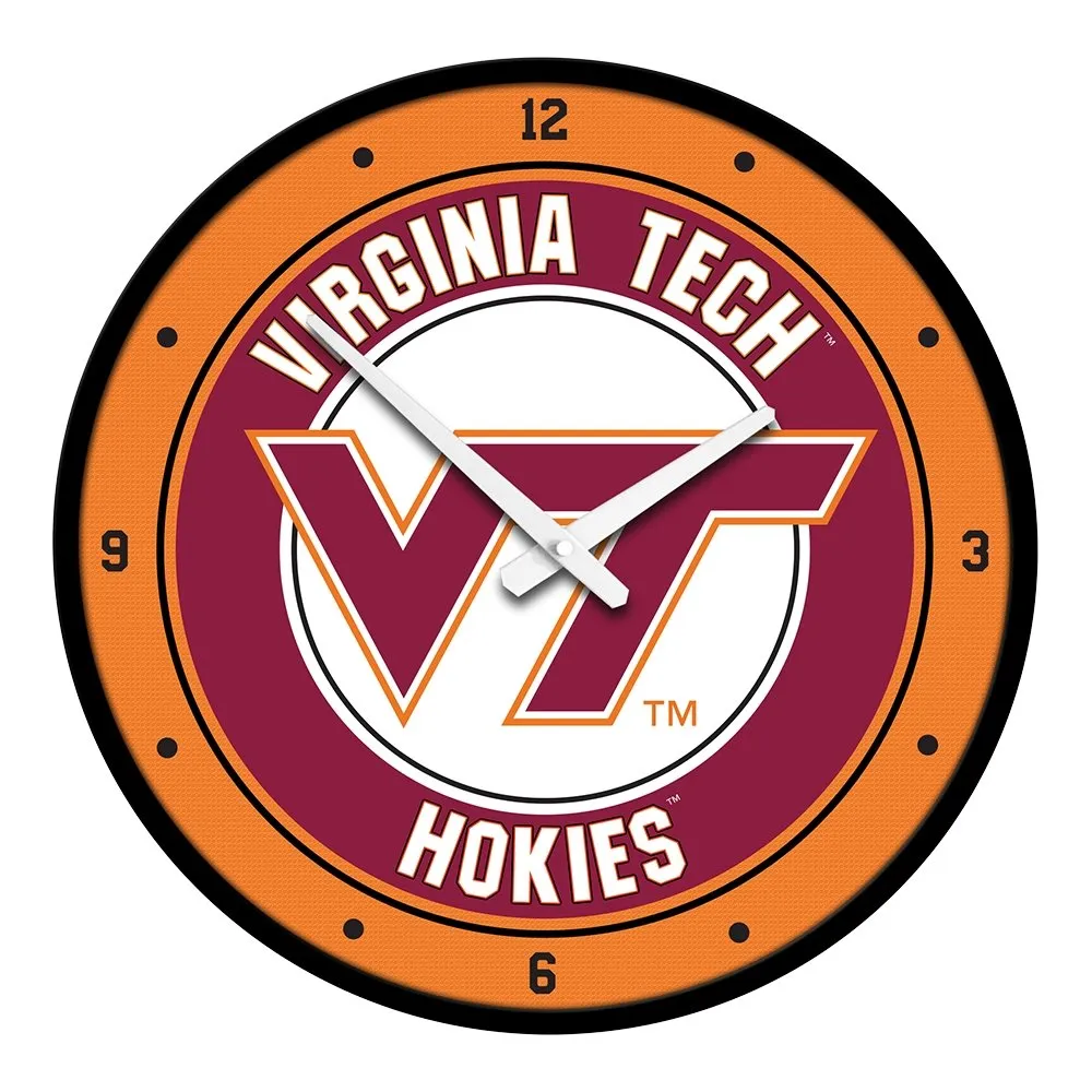 Virginia Tech Hokies: Modern Disc Wall Clock