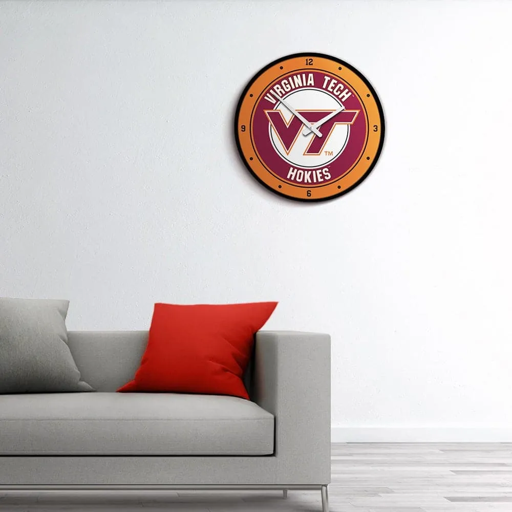 Virginia Tech Hokies: Modern Disc Wall Clock