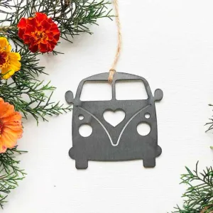 VW Bus Rustic Ornament