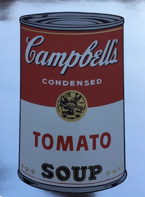 Warhol Tomato Soup Invitation 1988