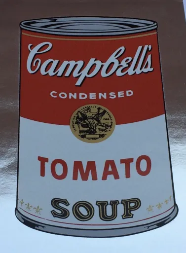 Warhol Tomato Soup Invitation 1988