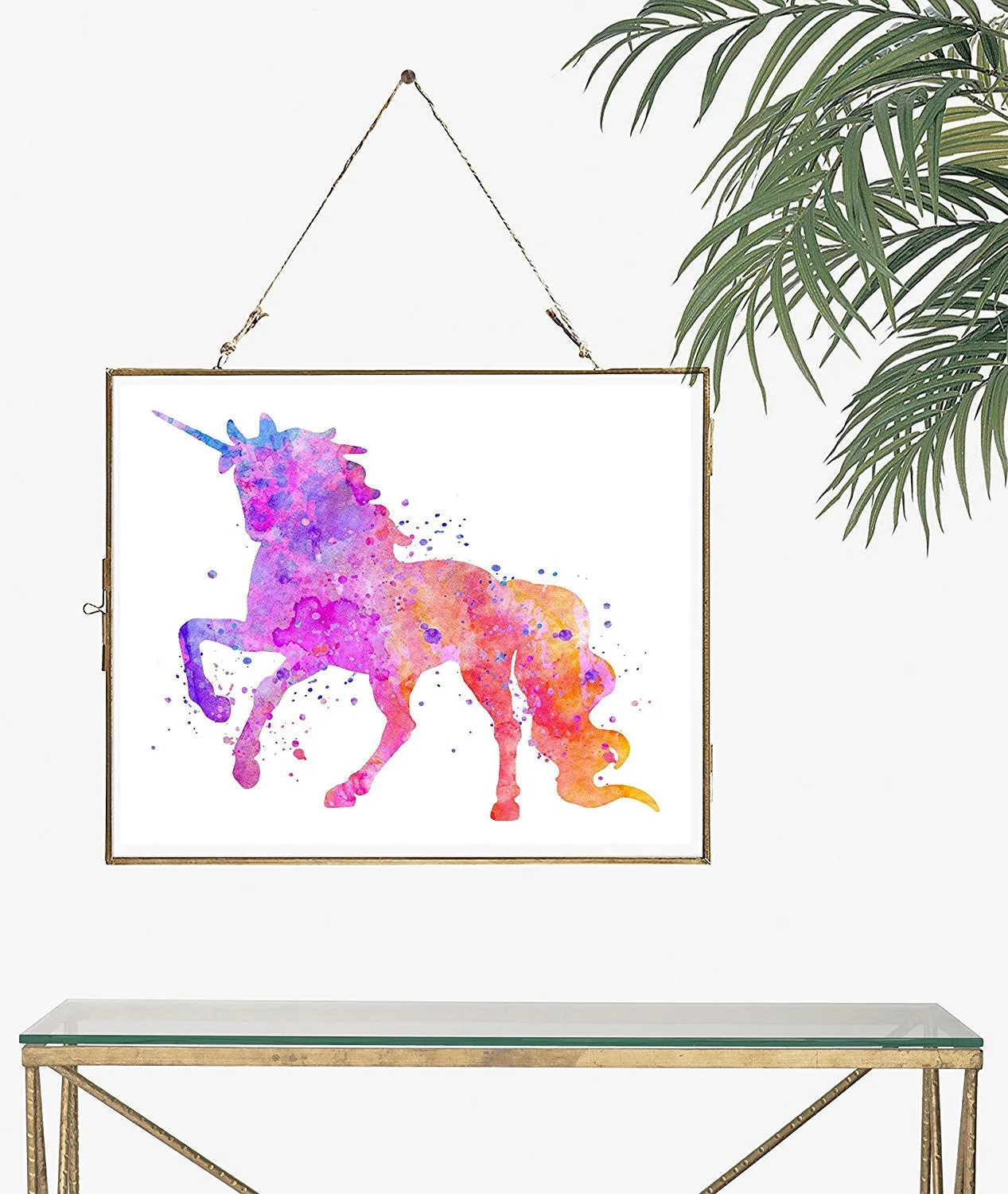 Watercolor Unicorn Art Print - Unframed
