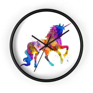 Watercolor Unicorn Wall Clock