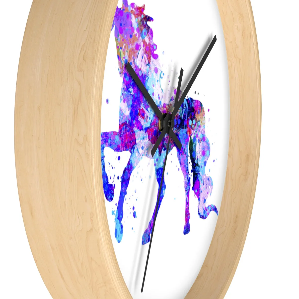 Watercolor Unicorn Wall Clock