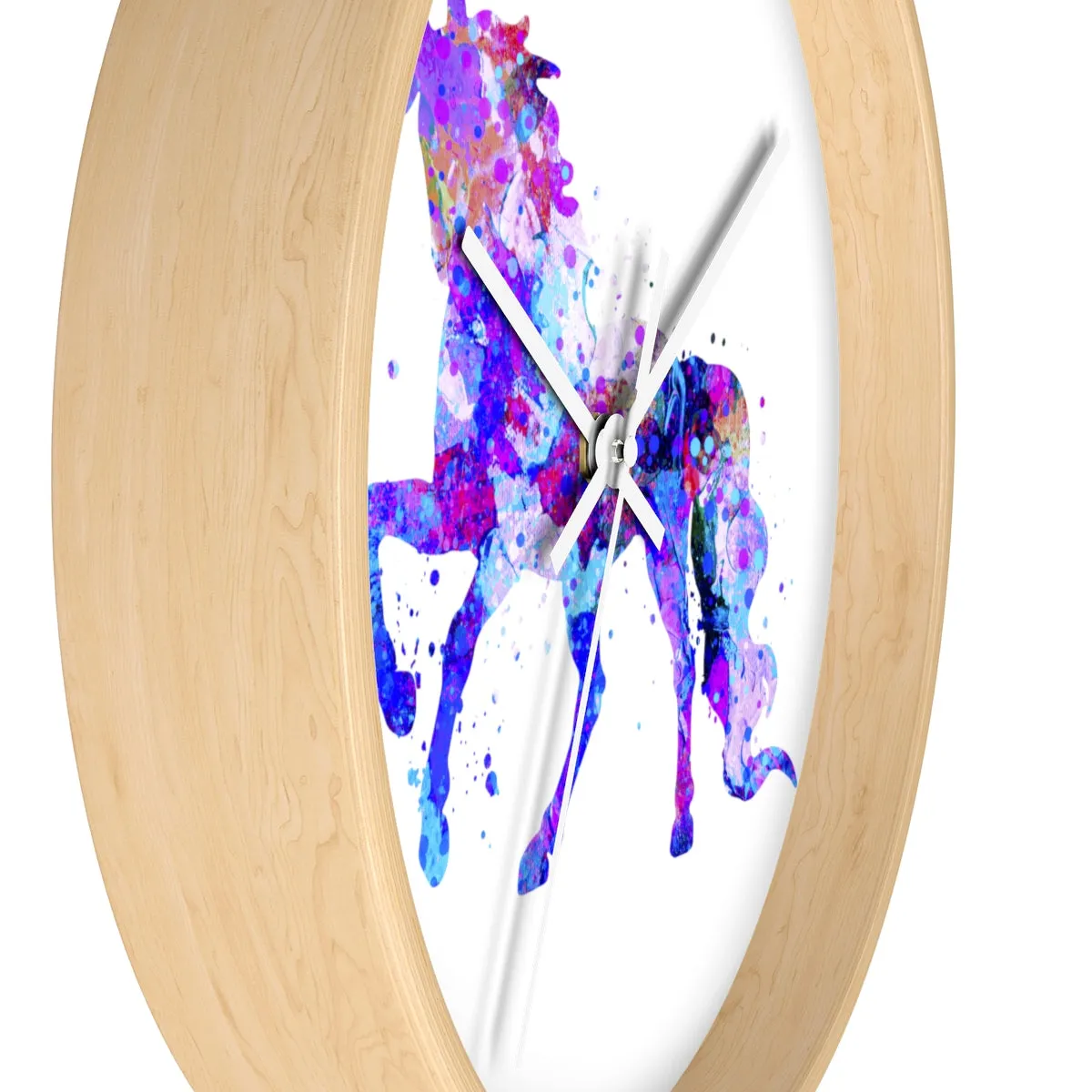 Watercolor Unicorn Wall Clock