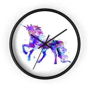 Watercolor Unicorn Wall Clock