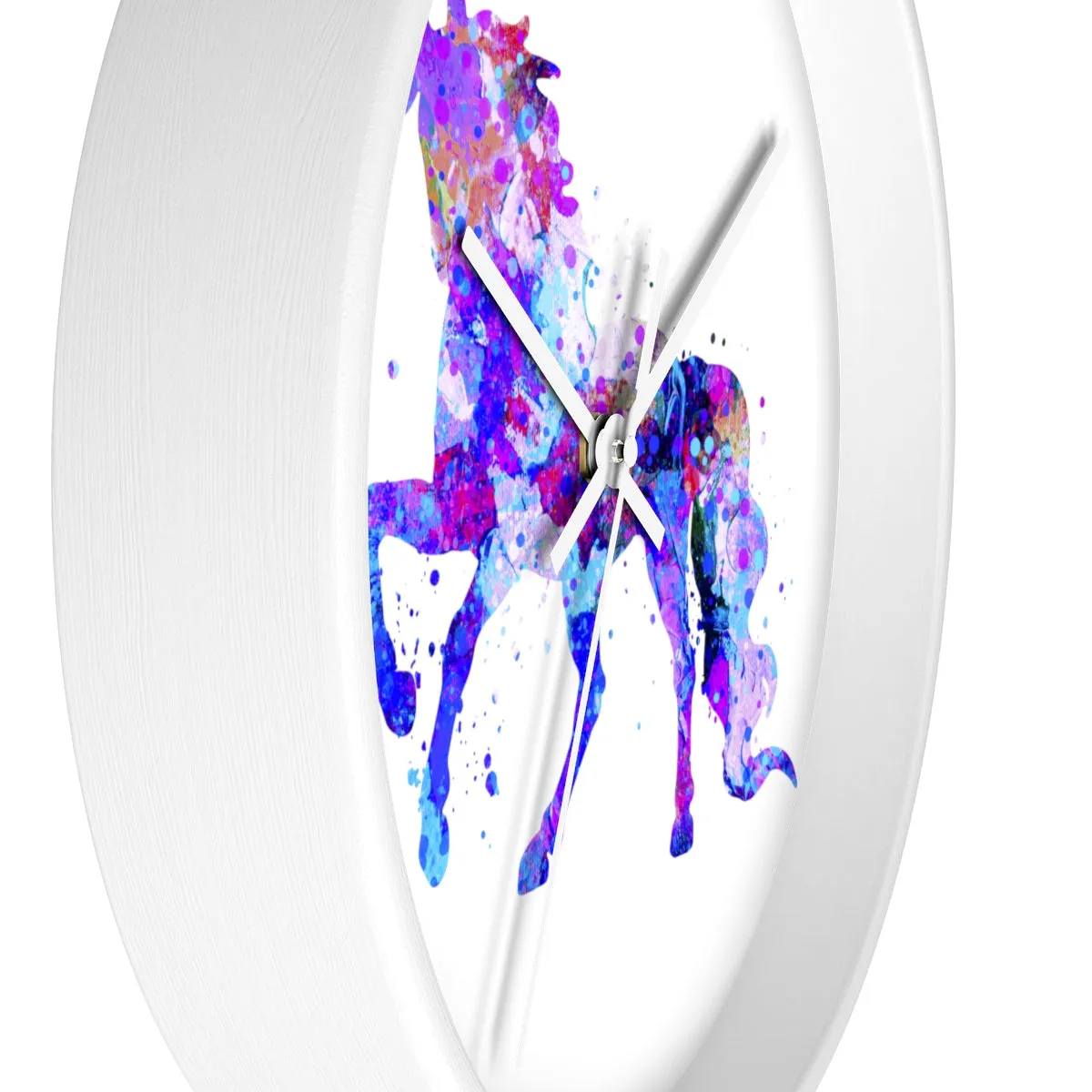 Watercolor Unicorn Wall Clock