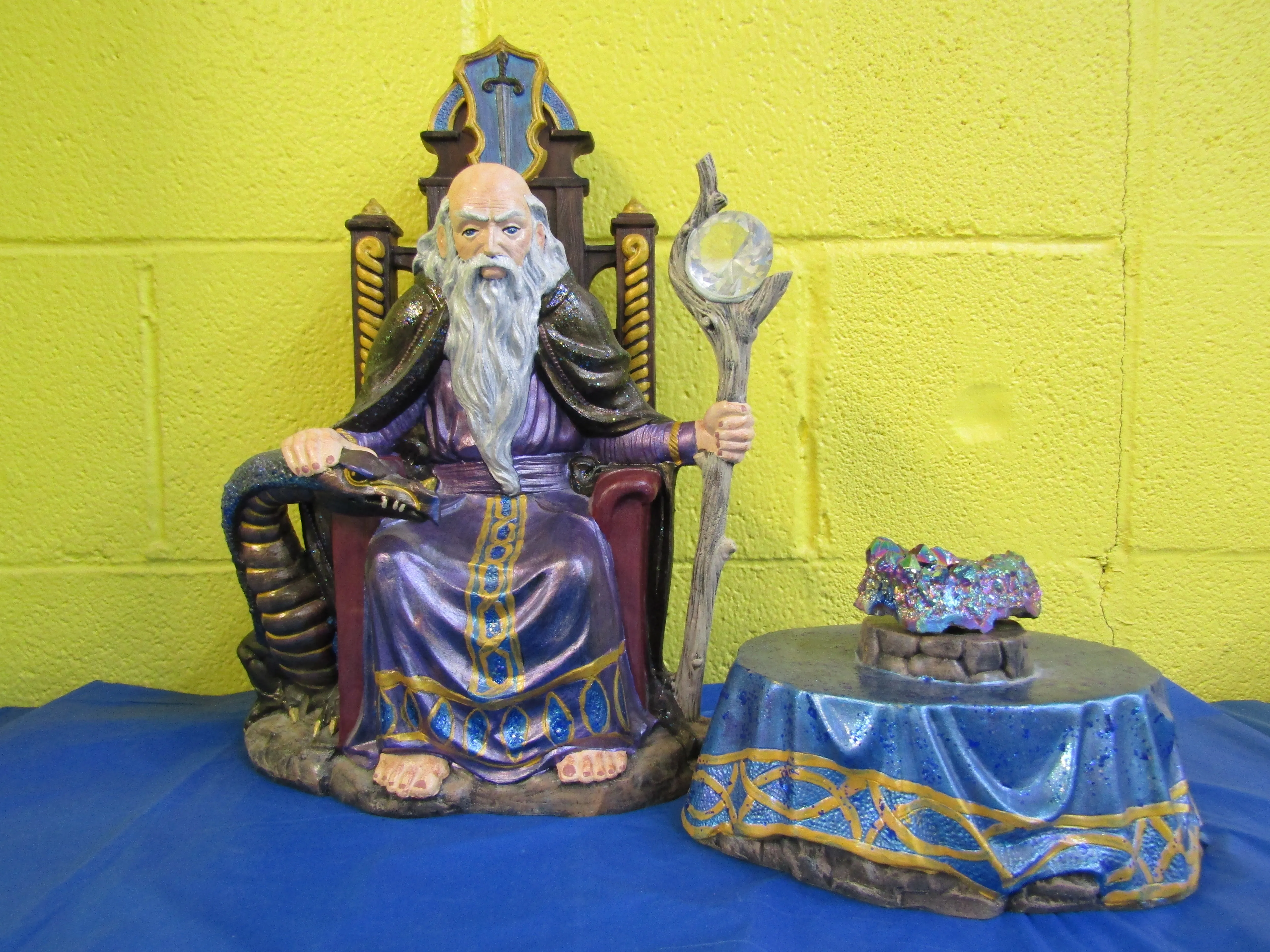 Wizard - Dragon, Table, Chair
