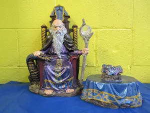 Wizard - Dragon, Table, Chair