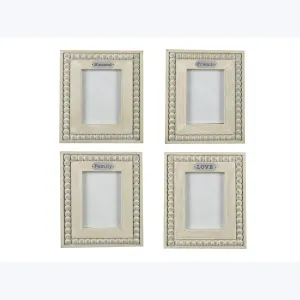 Wood Picture Frames-Blessed, Family, Love, Friends