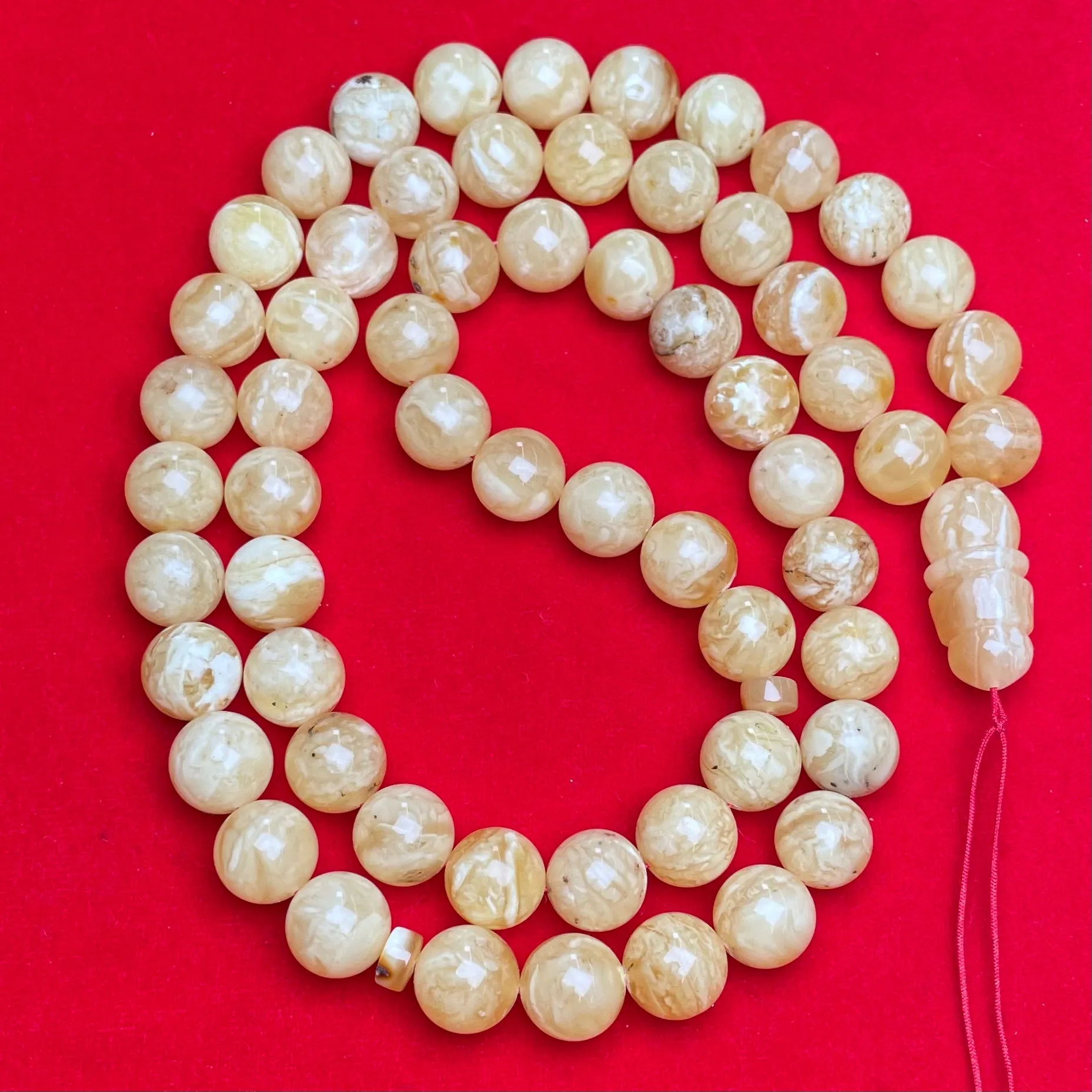 YELLOW/WHITE AMBER MISBAHA 14,8mm 111,7g
