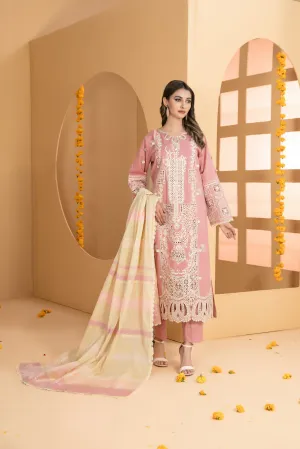 ZALA by Tawakkal Fabrics 3 Pc Semi-Stitched Collection - D-2589